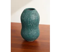 Vase aus Craquelé-Keramik