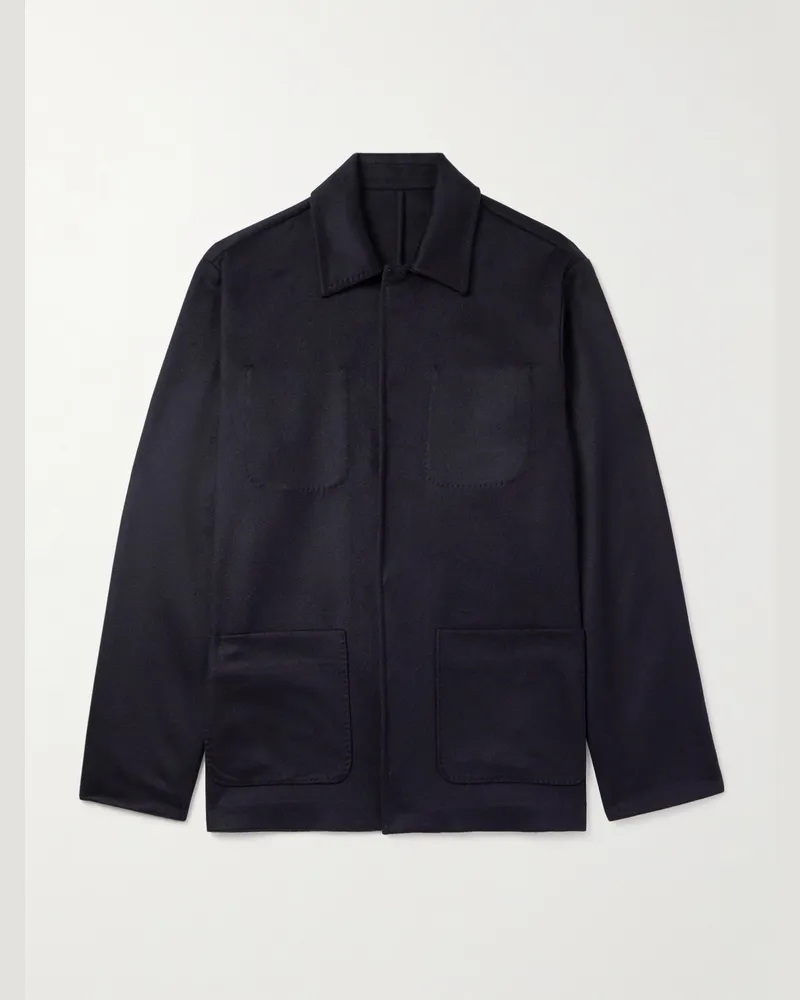 Altea Seth Hemdjacke aus Kaschmirfilz Schwarz