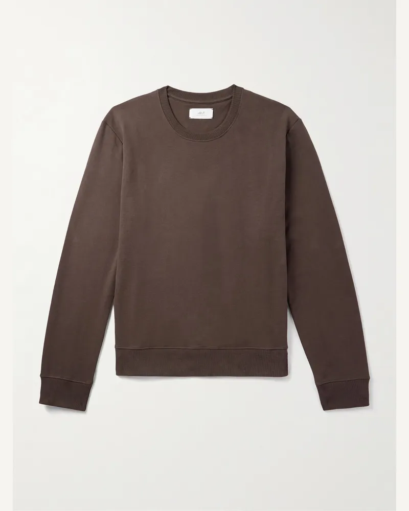 MR P. Cotton-Blend Jersey Sweatshirt Brown