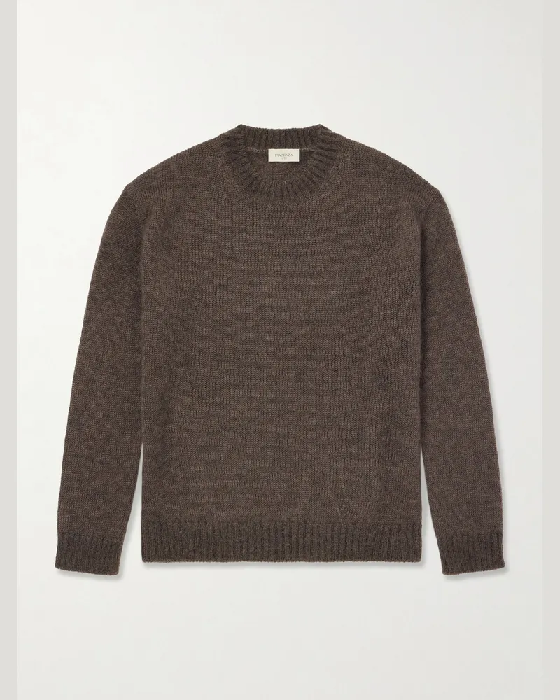 PIACENZA 1733 Mohair and Silk-Blend Sweater Brown