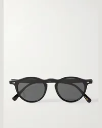 Oliver Peoples OP-13 polarisierte Sonnenbrille mit rundem Rahmen aus Azetat Schwarz