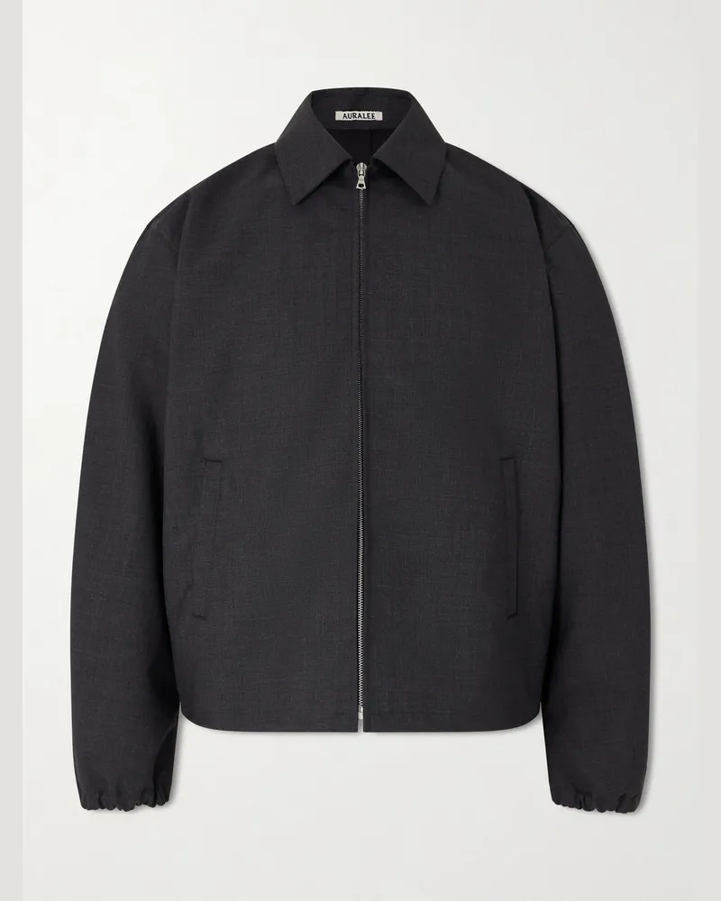 AURALEE Wool Blouson Jacket Gray