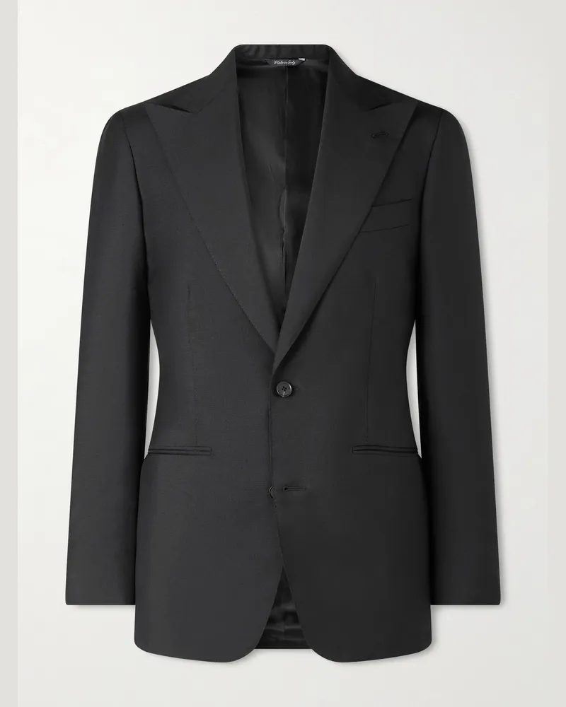 SAMAN AMEL Woven Blazer Black