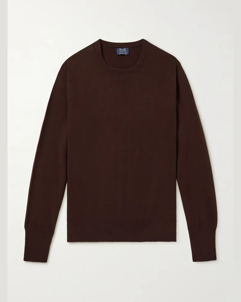 William Lockie Oxton Cashmere Sweater Burgundy