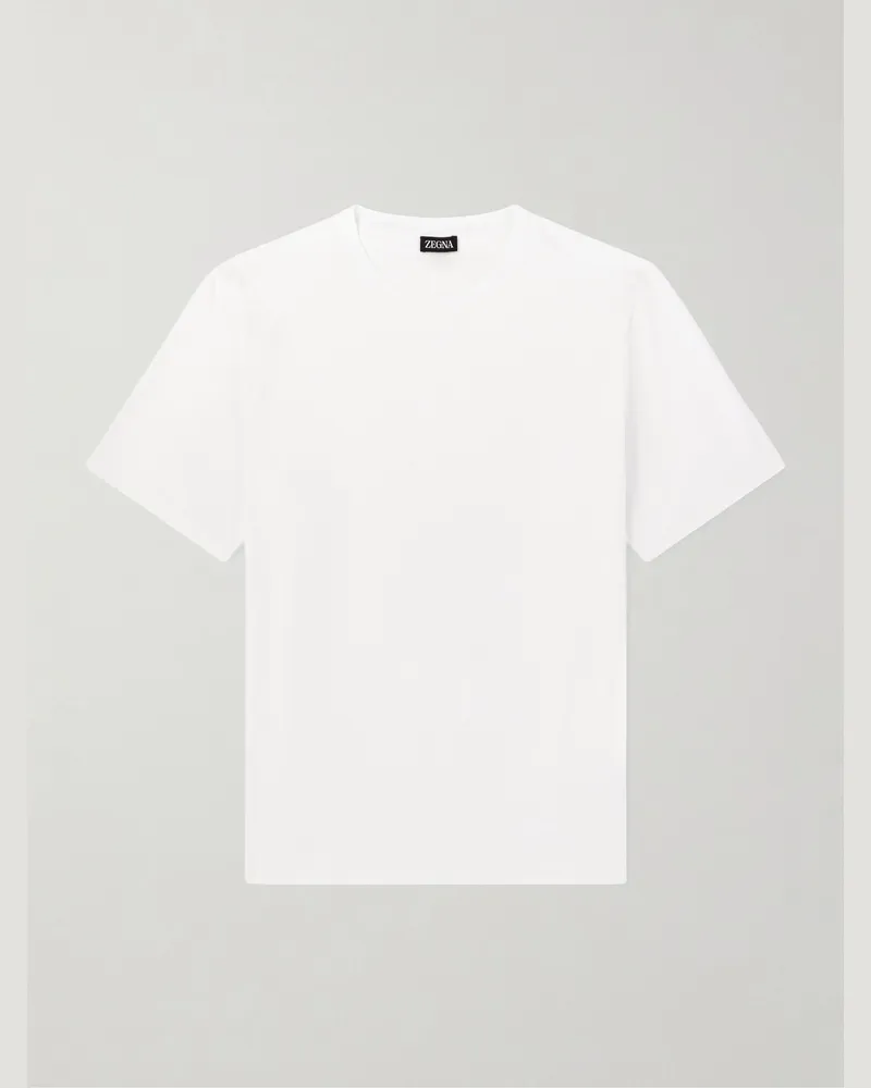 Ermenegildo Zegna Cotton-Jersey T-Shirt White