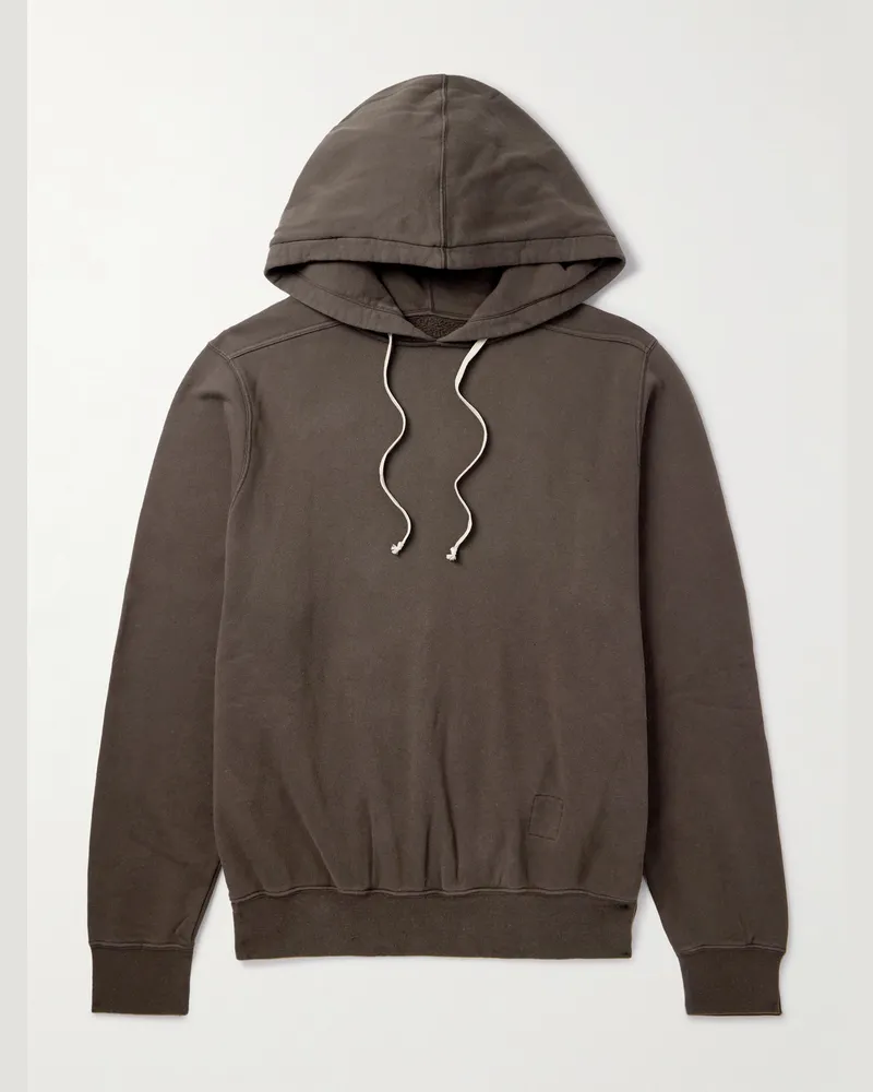 DRKSHDW by Rick Owens Oversized-Hoodie aus Biobaumwoll-Jersey Braun