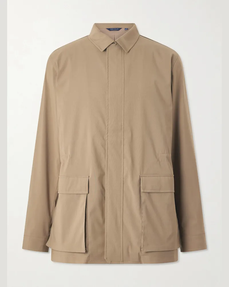 Peter Millar Wooster Wool-Blend Gabardine Jacket Neutrals