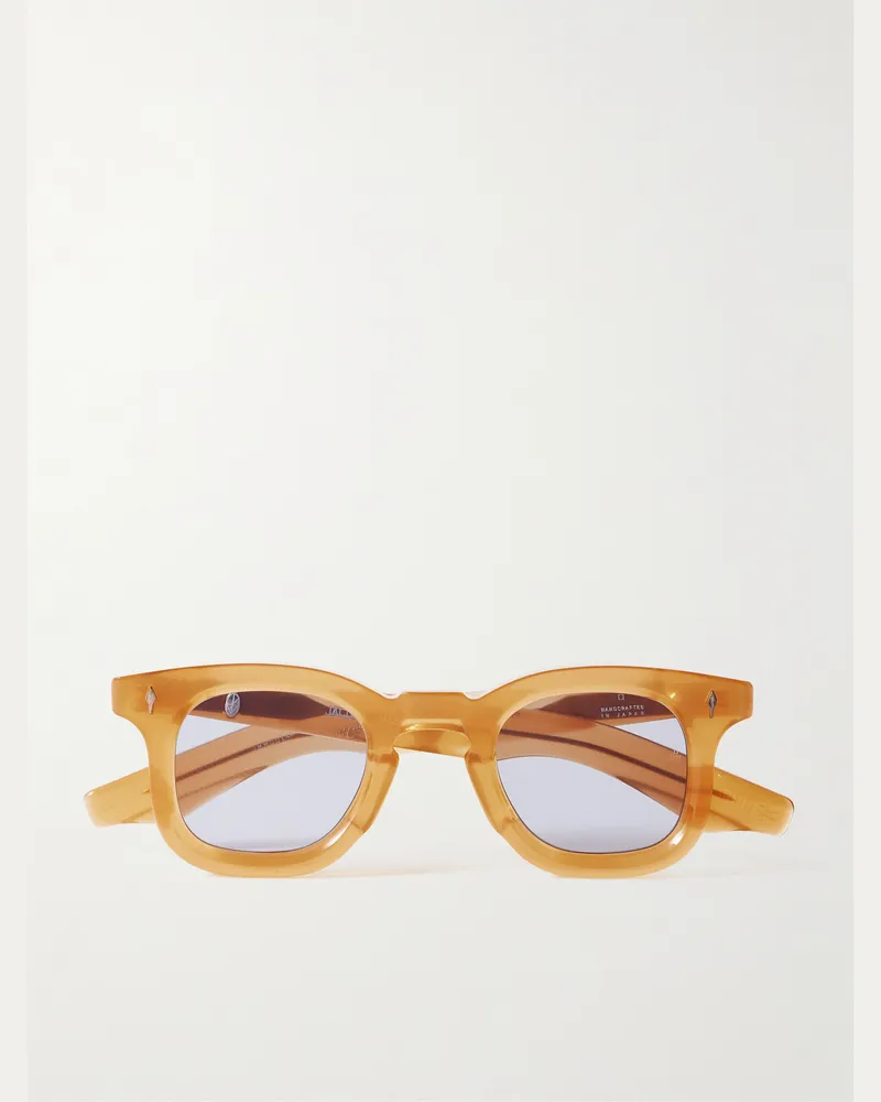 Jacques Marie Mage Devaux Sonnenbrille mit D-Rahmen aus Azetat Braun