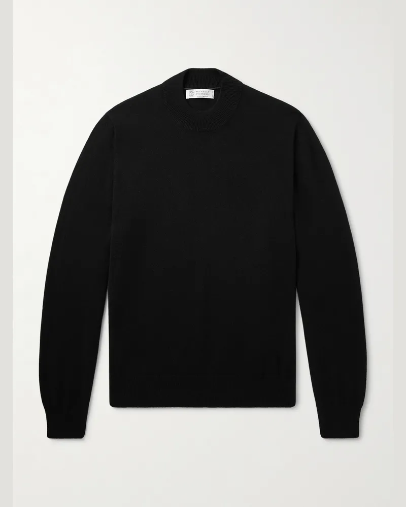 Brunello Cucinelli Pullover aus Kaschmir Schwarz