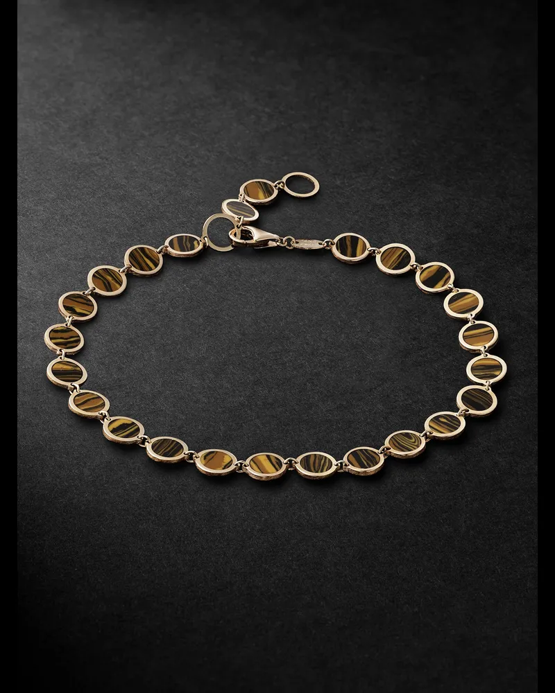 JIA JIA Gold Tiger's Eye Bracelet Brown