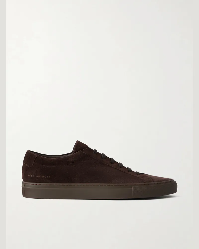 Common Projects Achilles Suede Sneakers Brown
