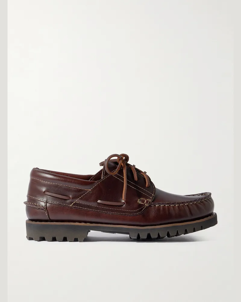 MR P. Bootsschuhe aus Leder Braun