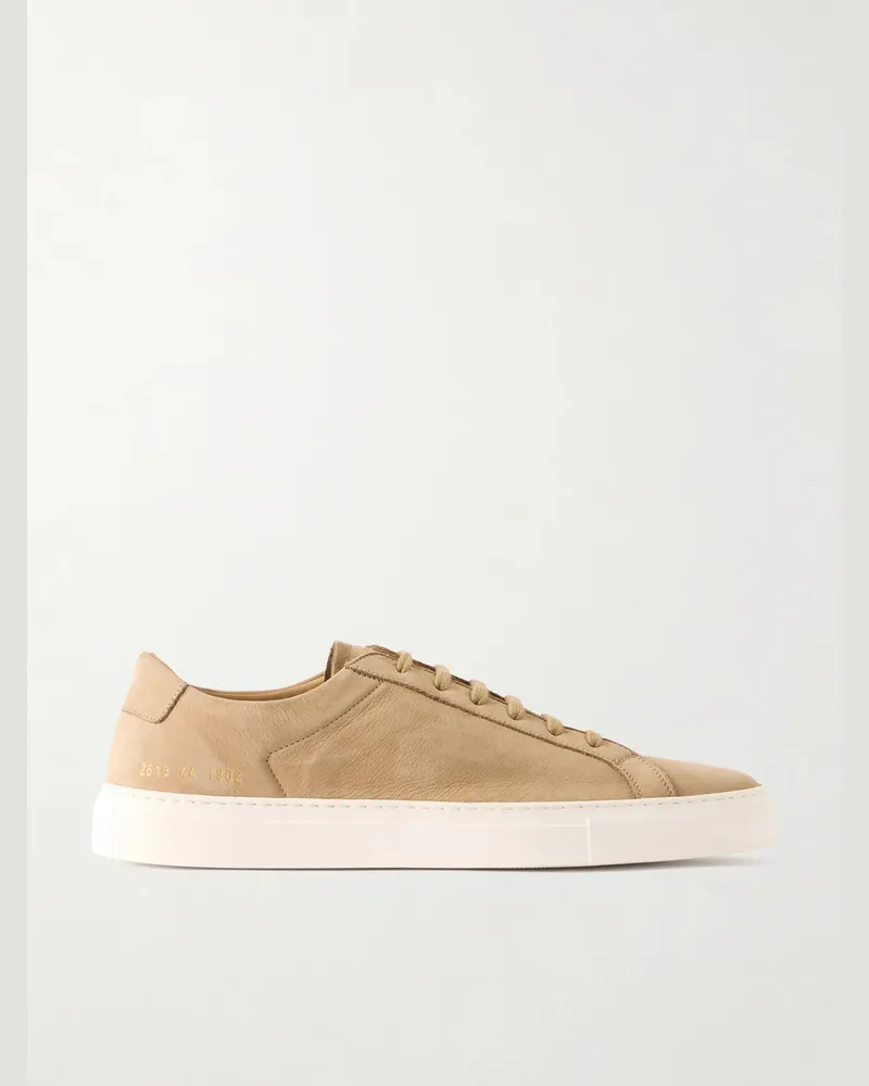 Common Projects Achilles Nubuck Sneakers Brown
