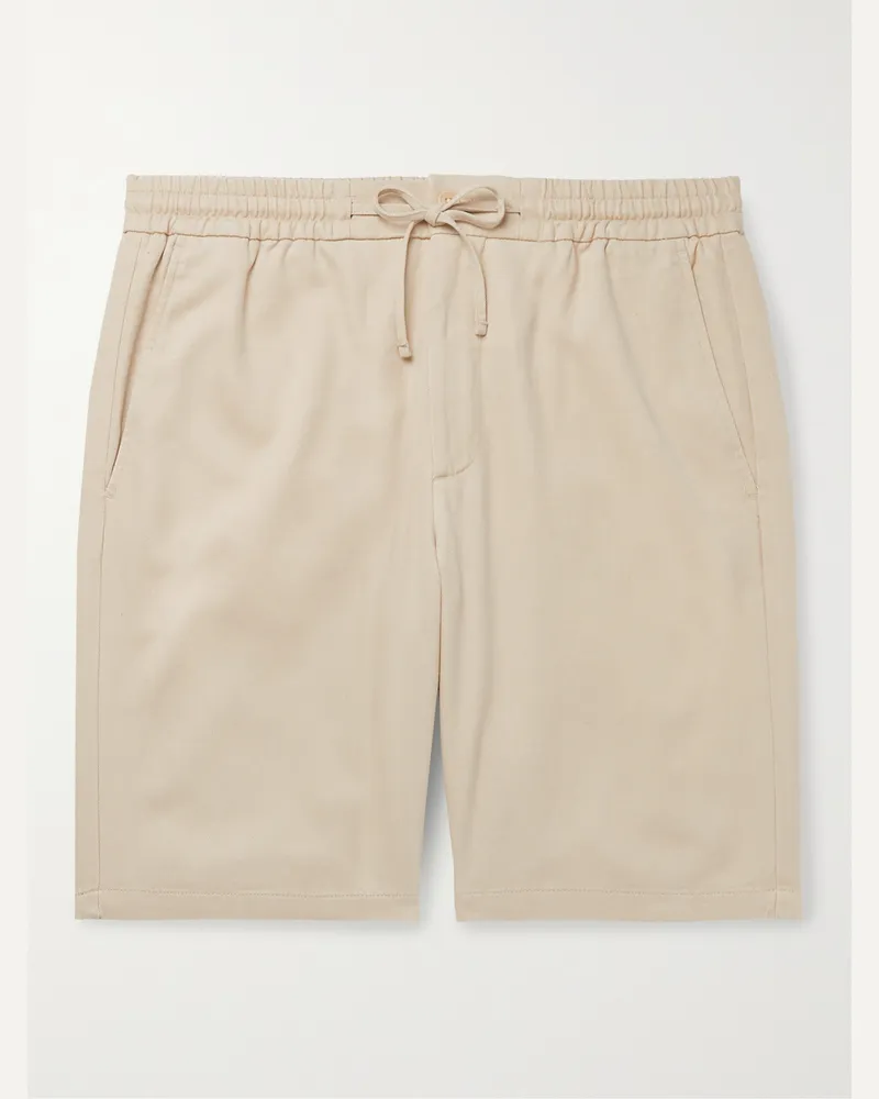 NN 07 Seb Lyocell Drawstring Shorts Neutrals