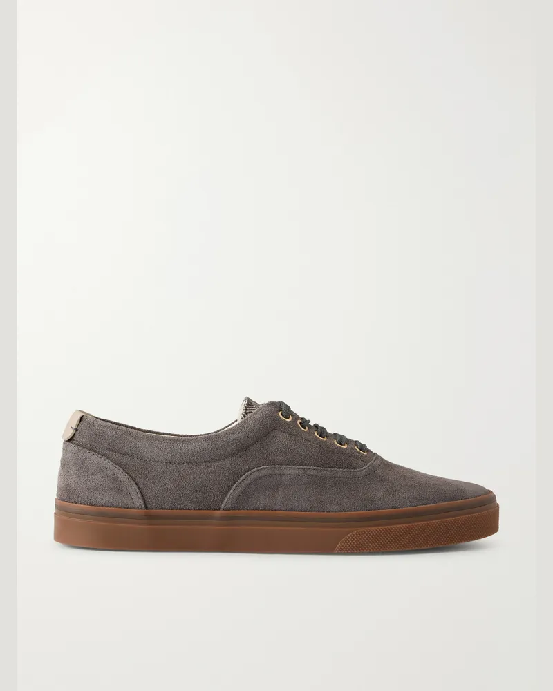 Brunello Cucinelli Suede Sneakers Gray