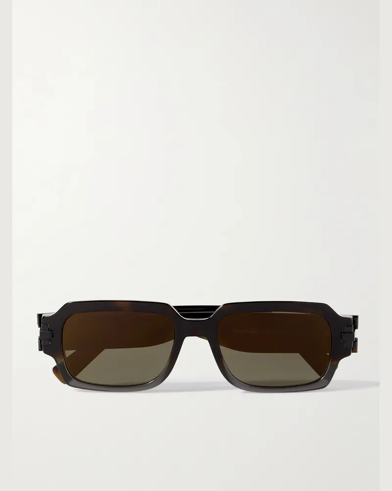 Dior DiorBlackSuit XL S1I Sonnenbrille mit eckigem Rahmen aus Azetat in Schildpattoptik Horn