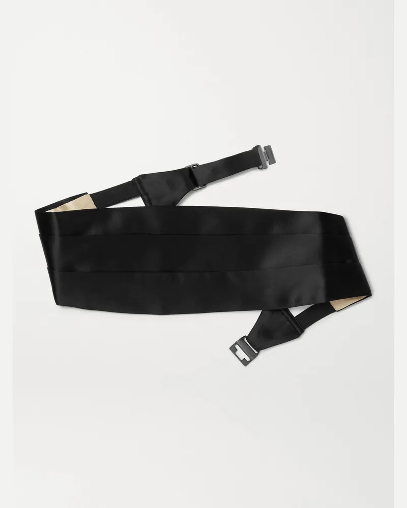 Tom Ford Silk-Satin Cummerbund Black