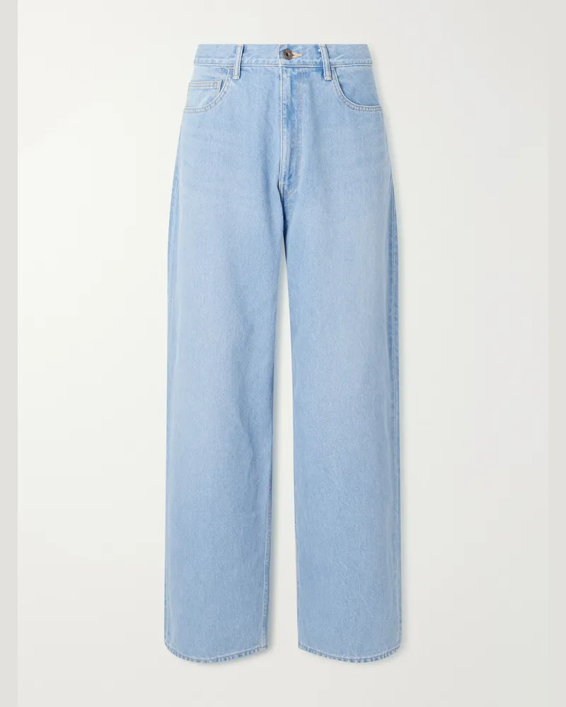 KAPITAL Club Wide-Leg Jeans Blue