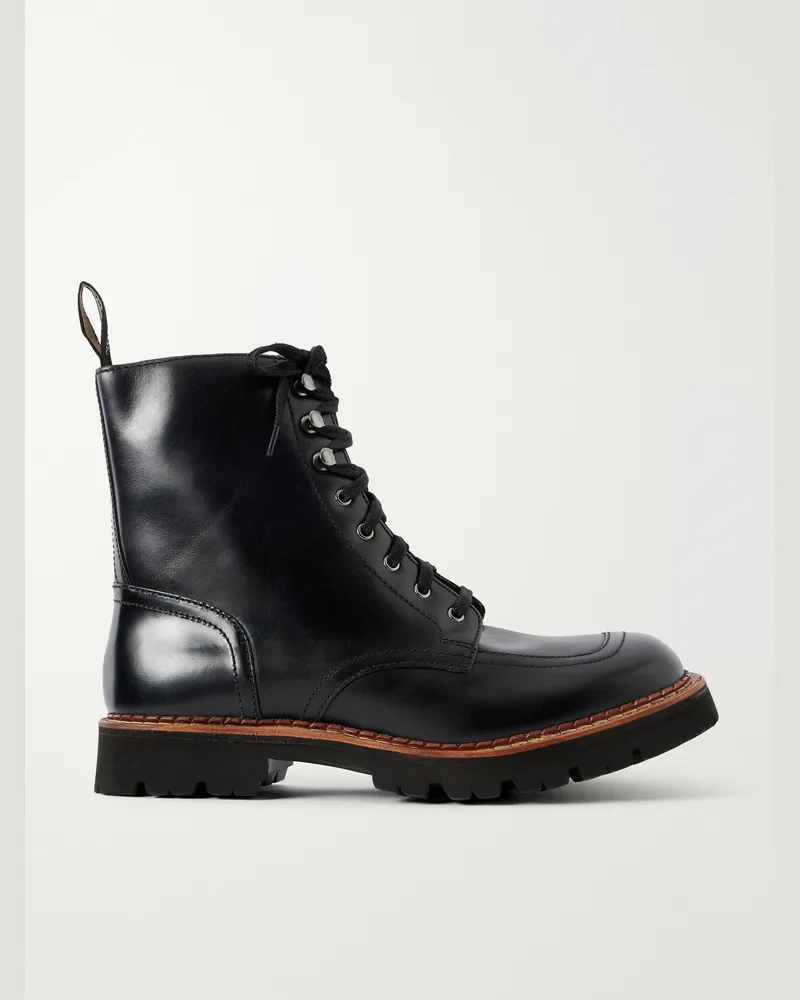 Grenson  Noha Leather Lace-Up Boots Black
