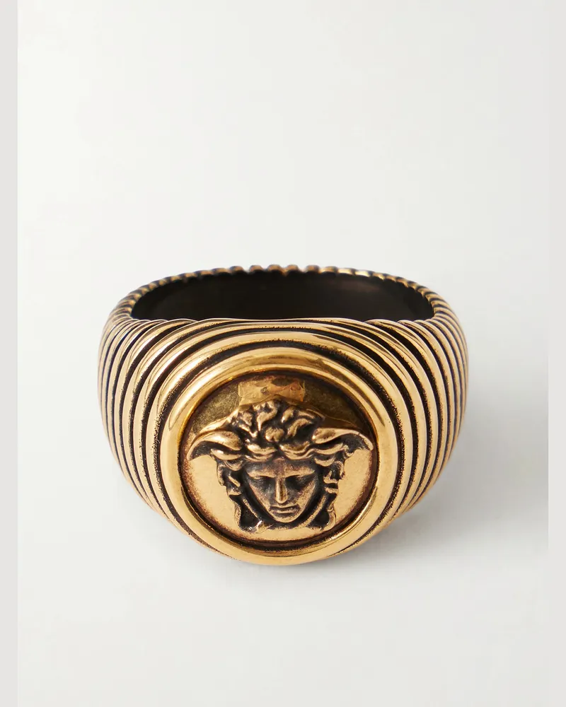 Versace Medusa goldfarbener Ring Gold
