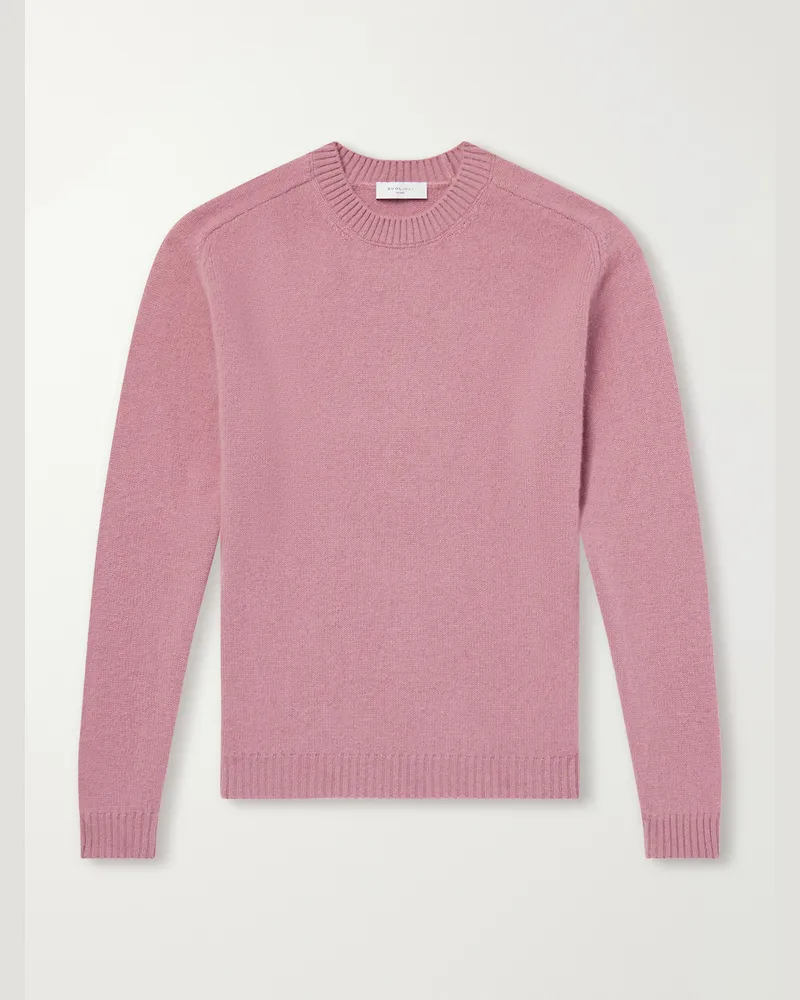 Boglioli Wool and Cashmere-Blend Sweater Pink
