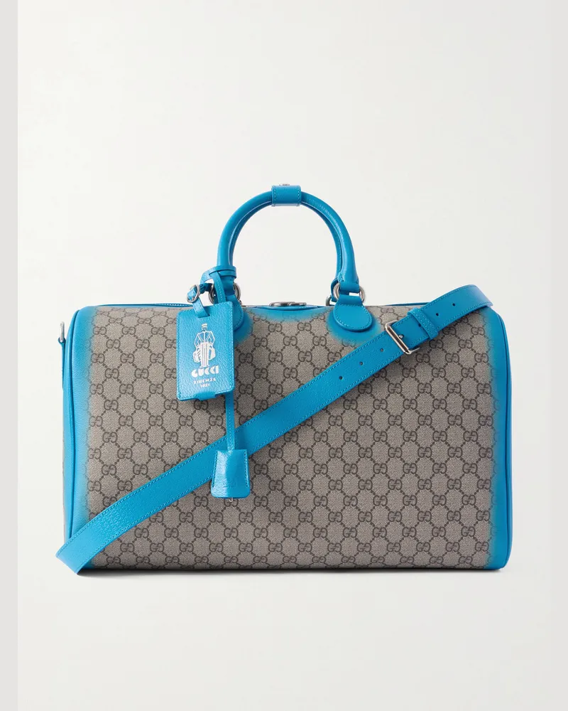 Gucci GG Icon Bowling-Tasche aus bedrucktem Leder Neutral