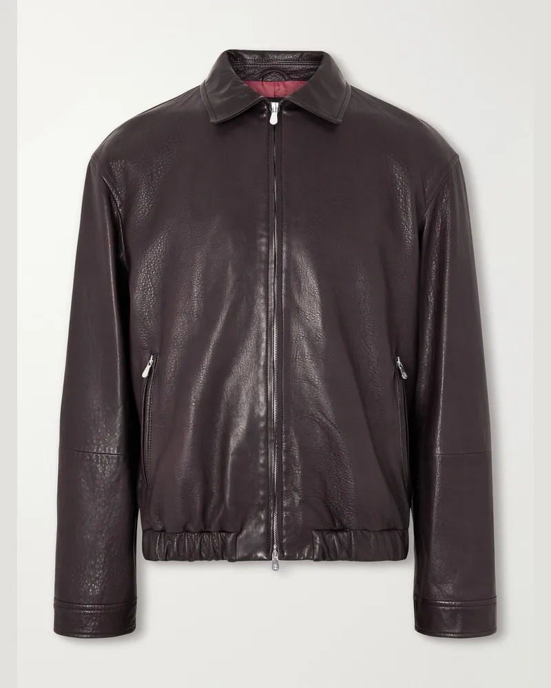 Brunello Cucinelli Leather Jacket Brown