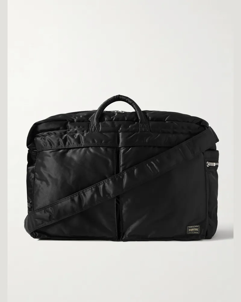 PORTER-YOSHIDA & CO Tanker Nylon-Twill Duffle Bag Black