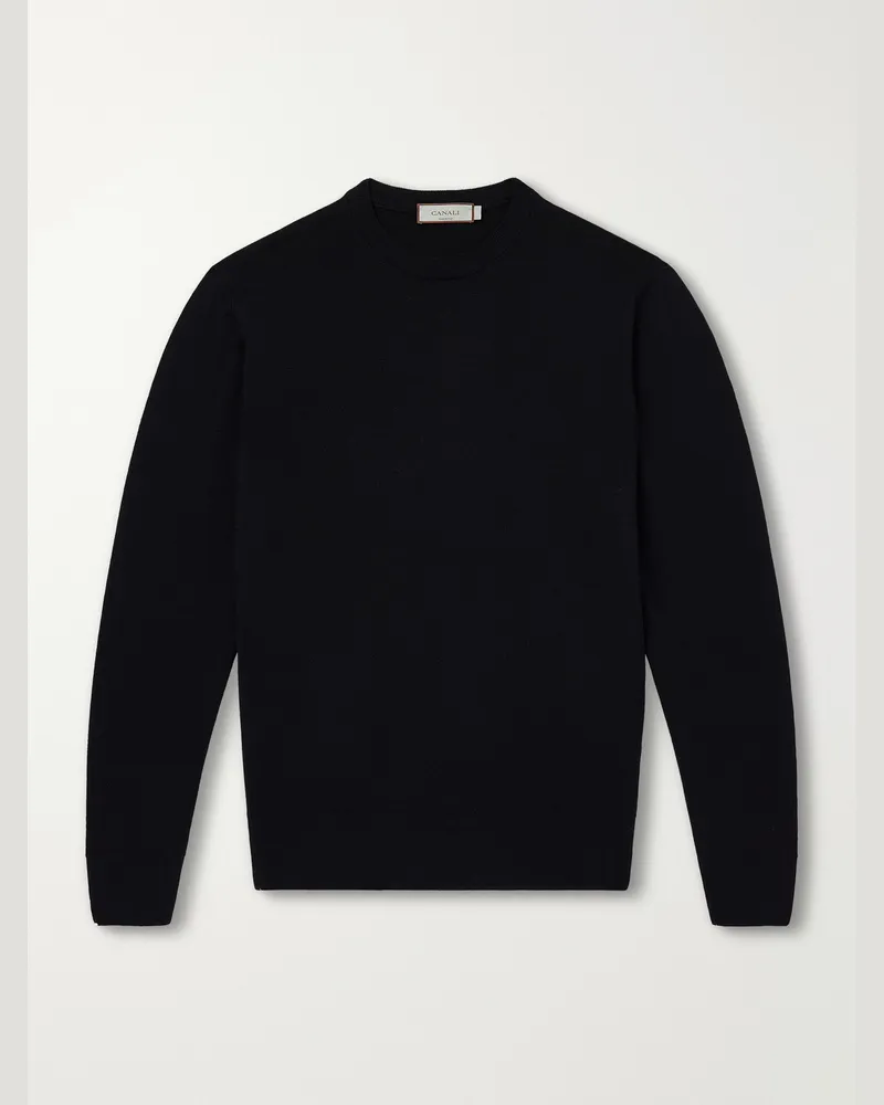 Canali Wool Sweater Black