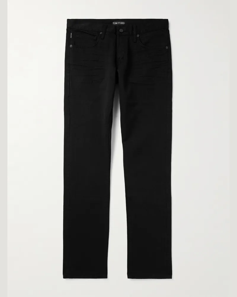 Tom Ford Schmal geschnittene Jeans Schwarz