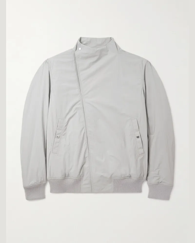 Rick Owens Hollywood Shell Bomber Jacket Gray