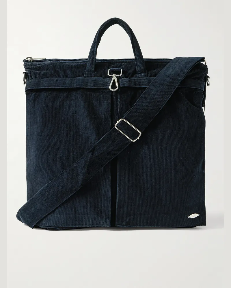 KARDO Organic Cotton-Corduroy Tote Blue