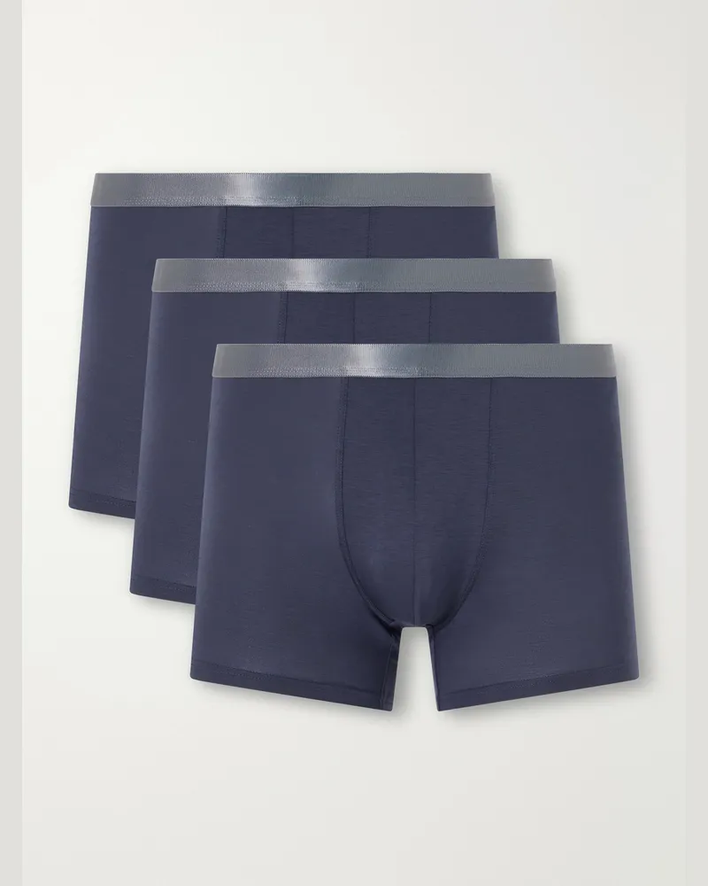 CDLP Three-Pack Stretch-Lyocell Jersey Boxer Briefs Black