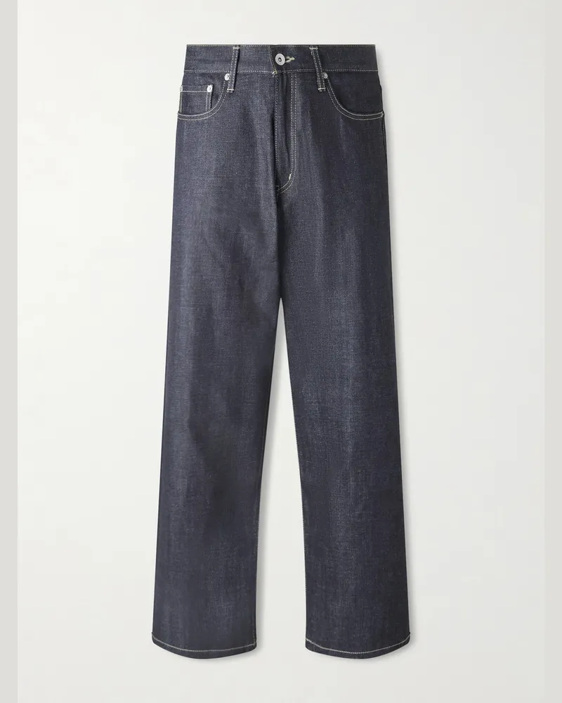 Neighborhood Gerade geschnittene Jeans aus Selvedge Denim Blau