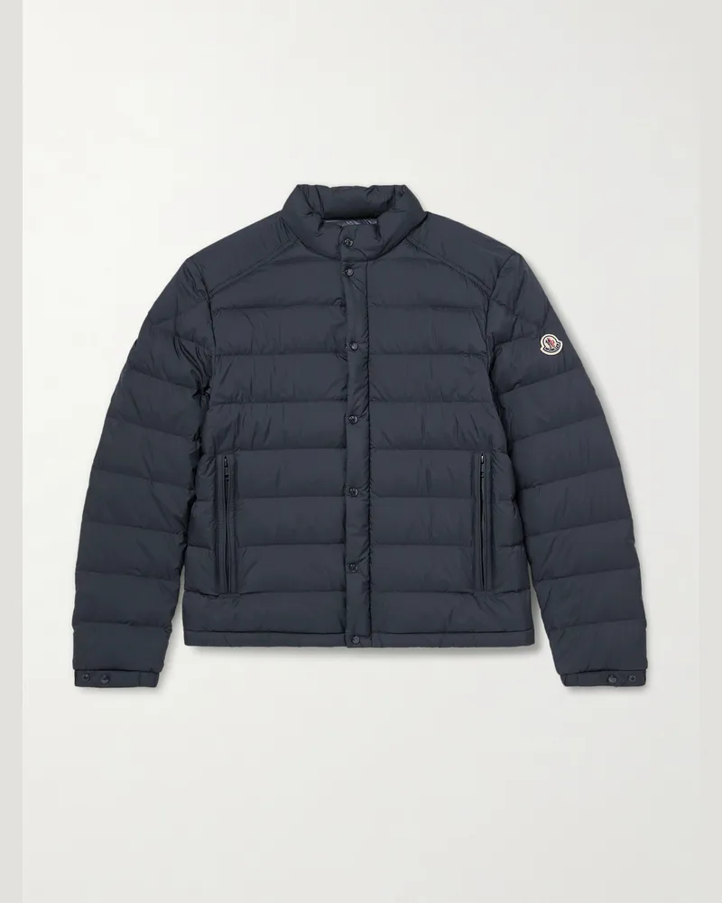 Moncler Selves Quilted Shell Down Jacket Blue
