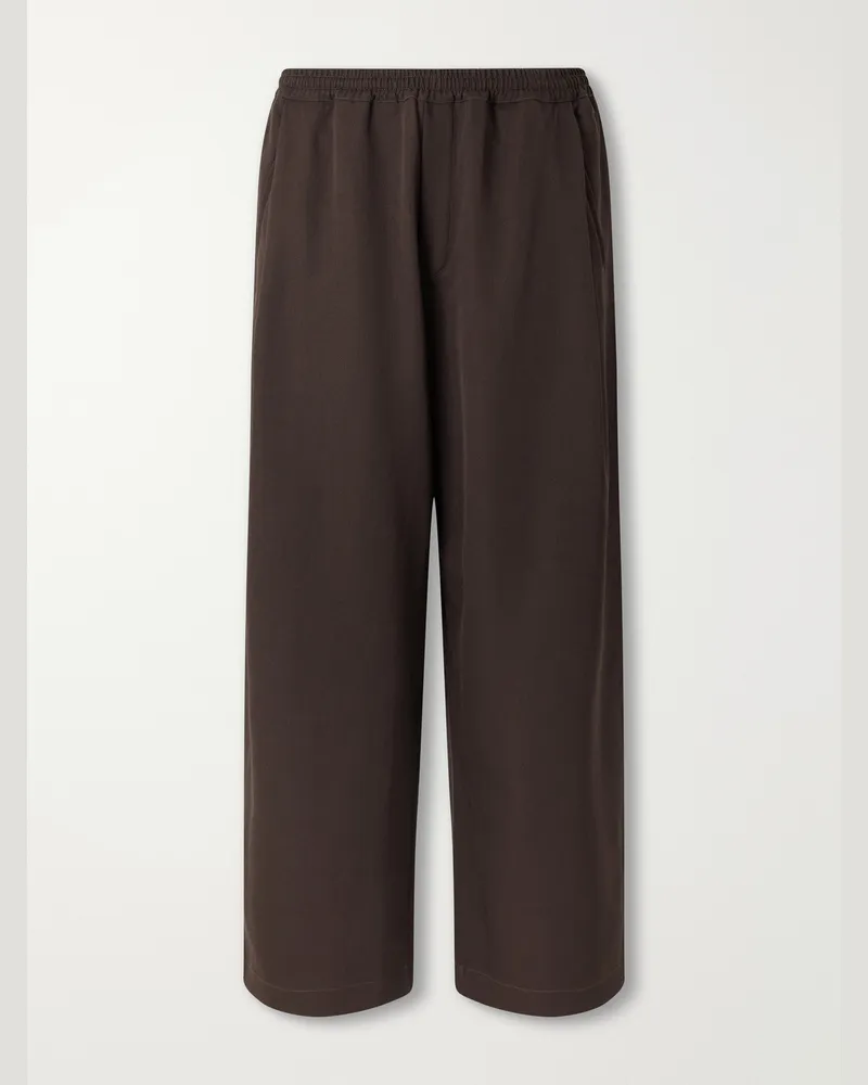 A Kind Of Guise Wewa Wide-Leg Wool Trousers Brown