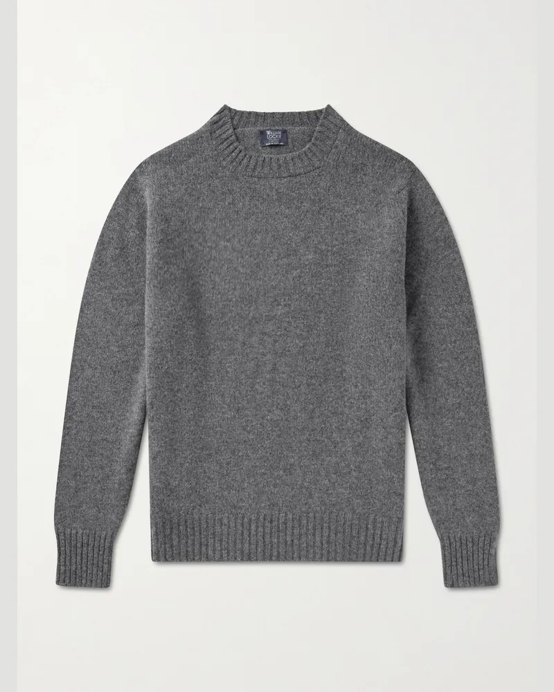 William Lockie Pullover aus Wolle Grau