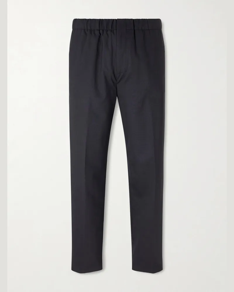 LARDINI Pavice Straight-Leg Cotton Trousers Black