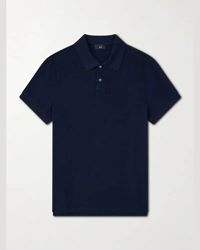 Dunhill Cotton-Piqué Shirt Blue