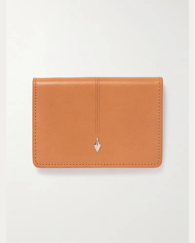 Jacques Marie Mage Cassandre Leather Bifold Wallet Brown