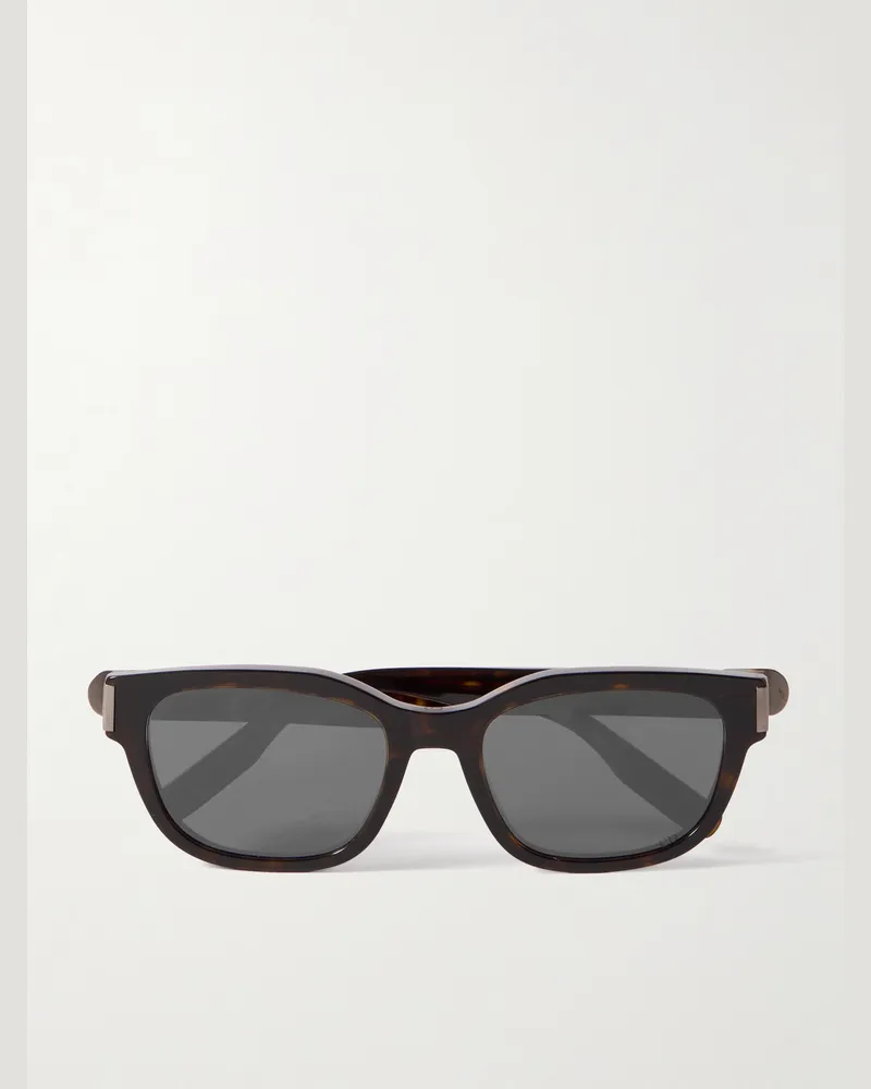 Dior CD Icon S1I Square-Frame Tortoiseshell Acetate Sunglasses Tortoiseshell
