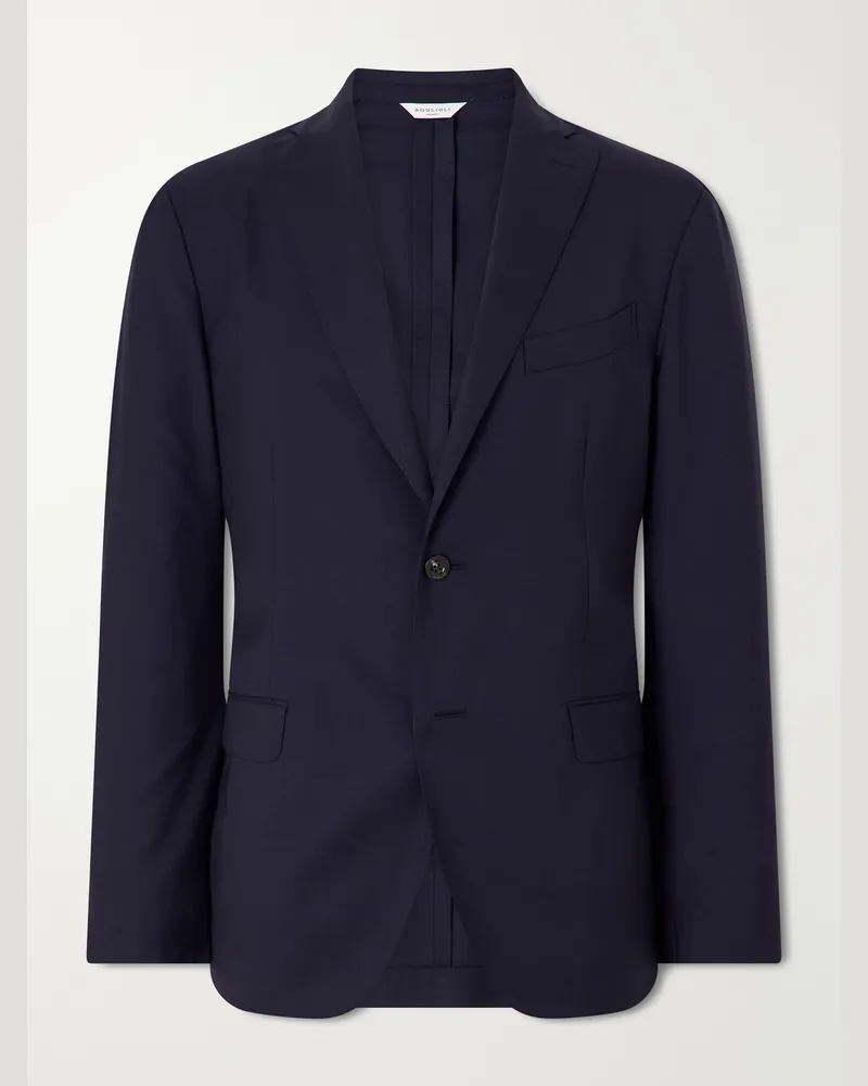 Boglioli Virgin Wool Suit Jacket Blue