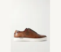 Playtime Scritto Venezia Leather Slip-On Sneakers