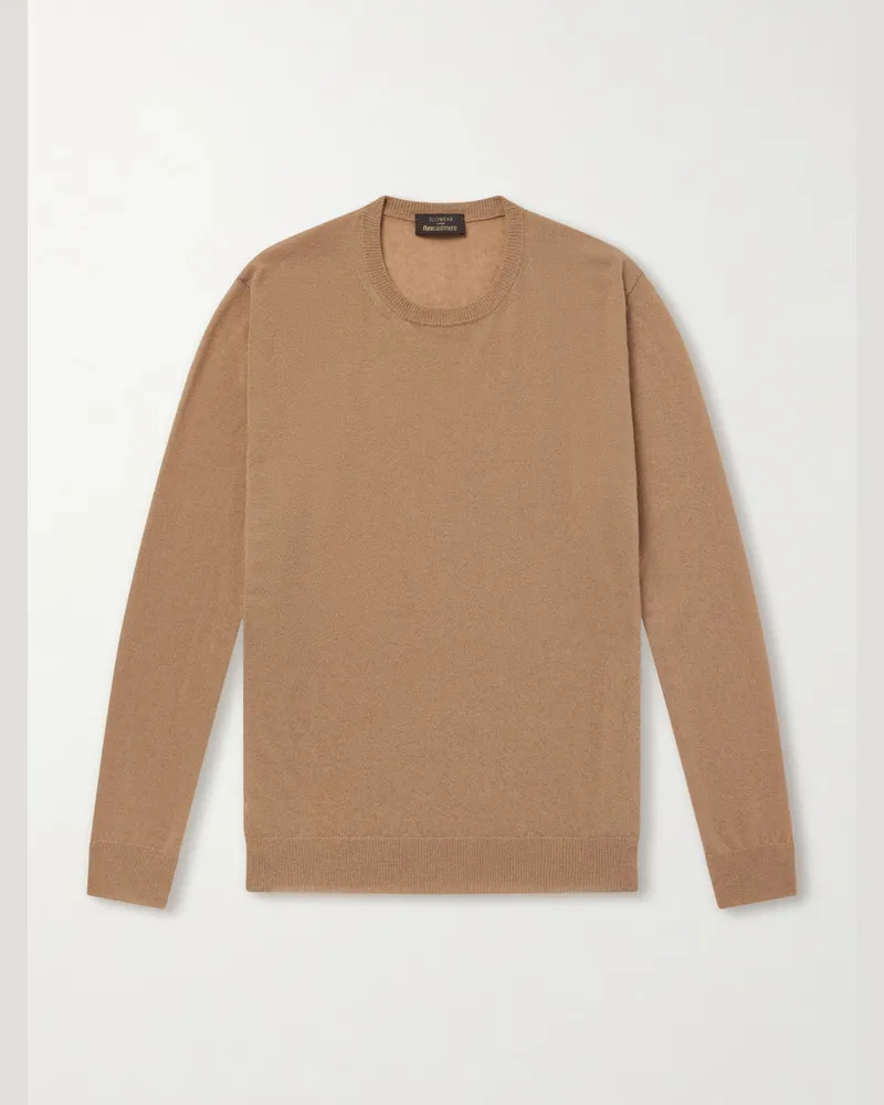 Slowear Zanone Cashmere-Blend Sweater Brown