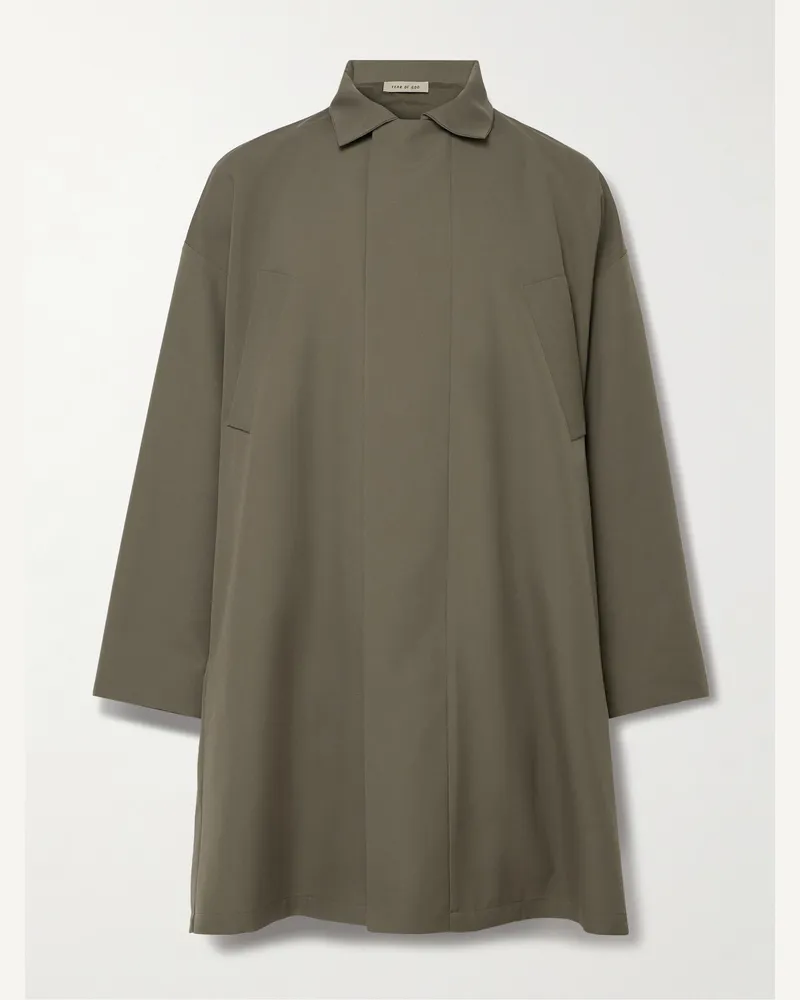 Fear of God Trenchcoat aus Schurwoll-Crêpe Grün