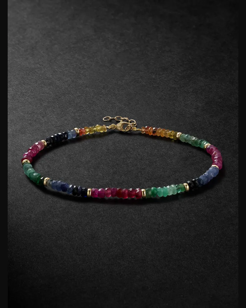 JIA JIA Armband mit Zierperlen aus Saphiren und Details aus Gold Mehrfarbig