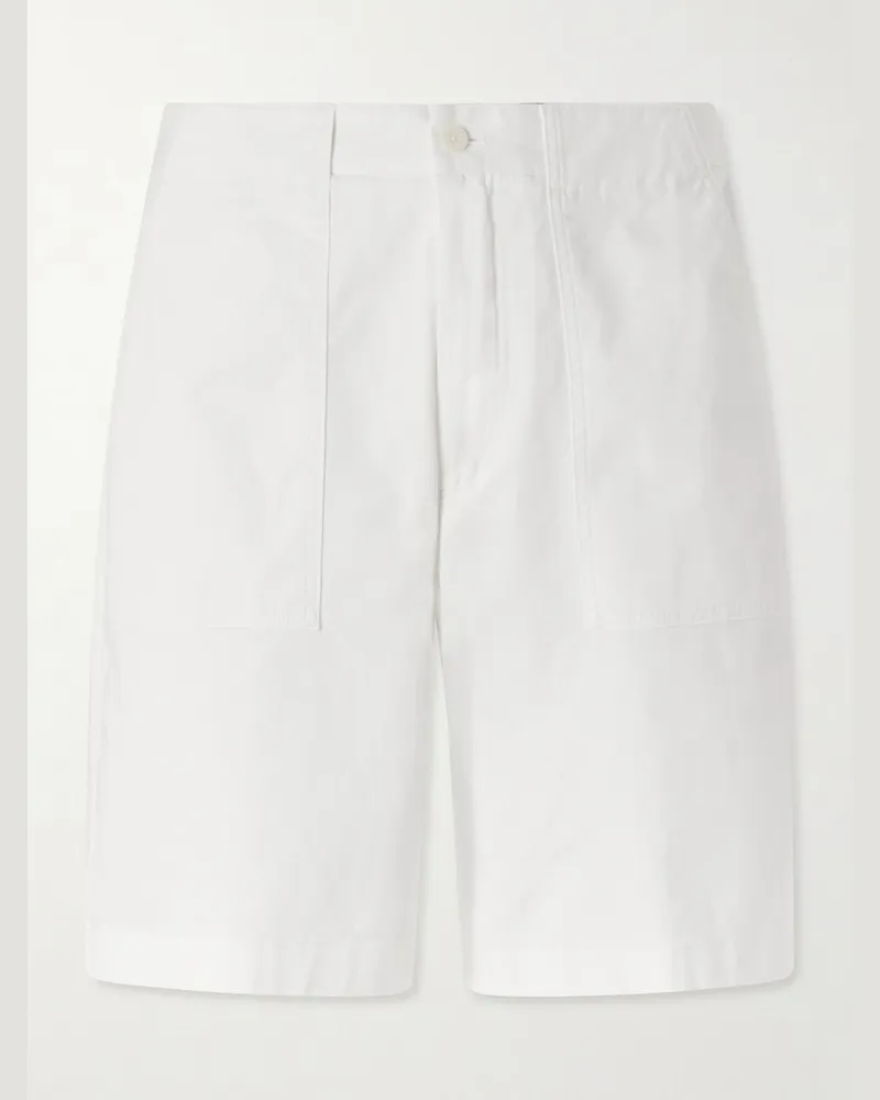 Ralph Lauren Straight-Leg Stretch-Cotton Twill Shorts White