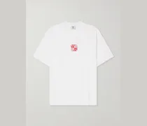 Biker Cross Logo-Print Cotton-Jersey T-Shirt