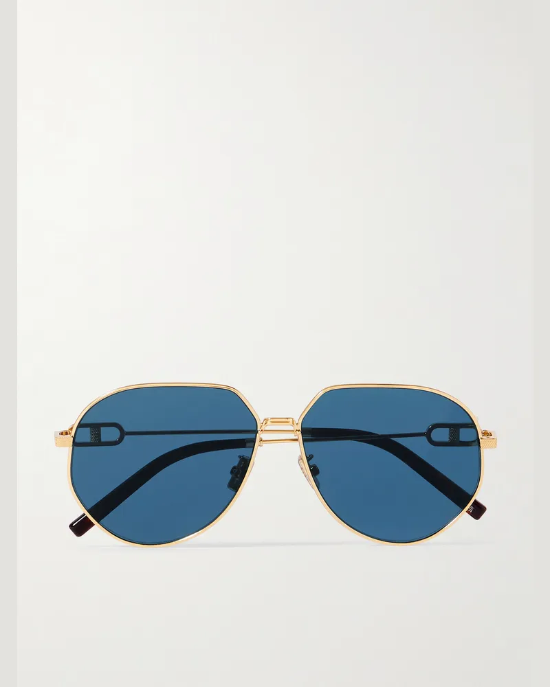 Dior CD Link A1U goldfarbene Sonnenbrille mit rundem Rahmen Gold