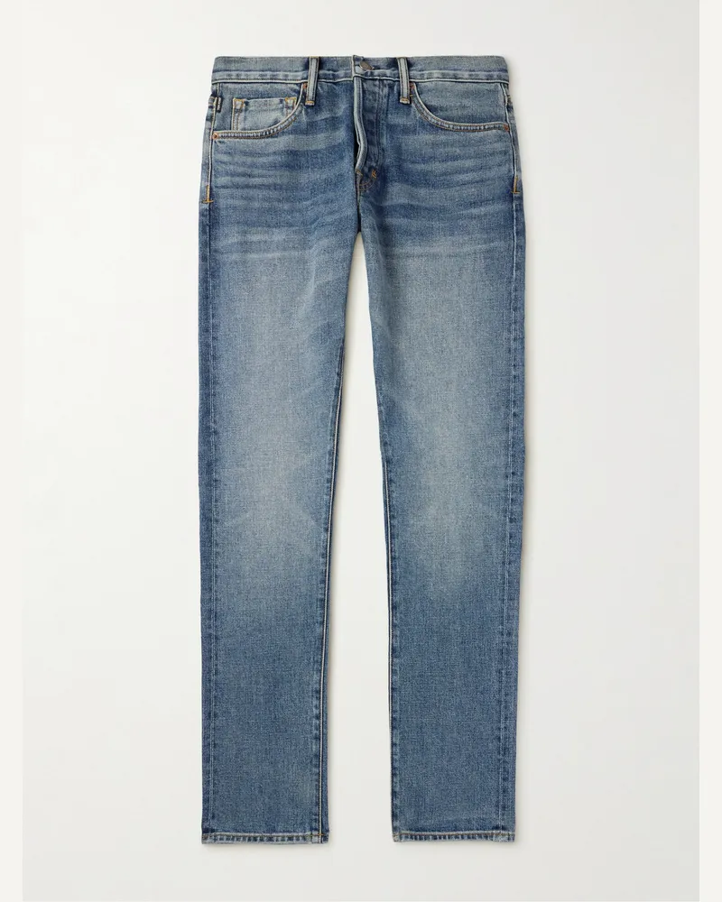 Tom Ford Schmal geschnittene Jeans Blau